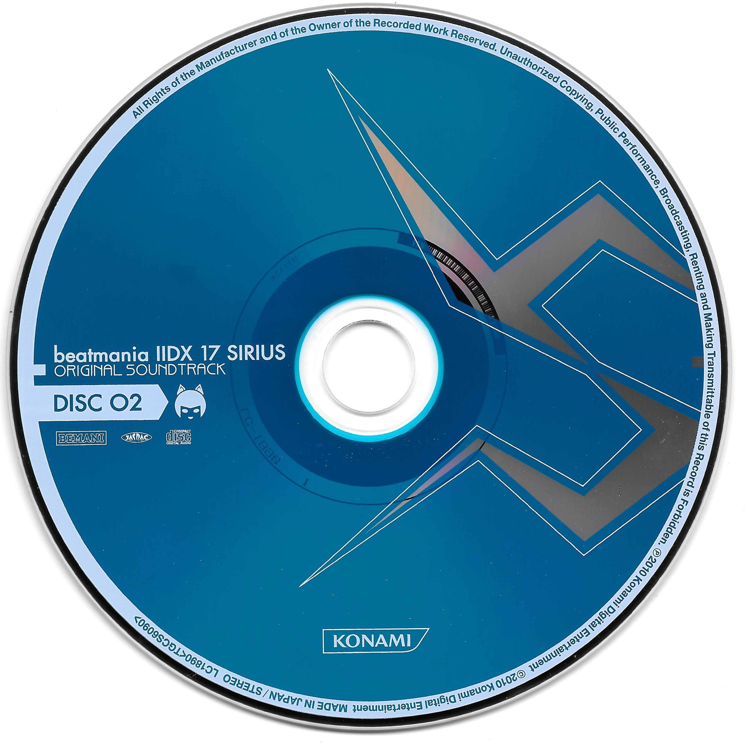 beatmania IIDX 17 SIRIUS ORIGINAL SOUNDTRACK (2010) MP3 